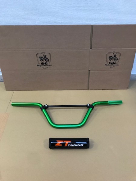 ZT Tuning Lenker S50 , S51 , S51 Enduro Grün inklusive ABE + Polster