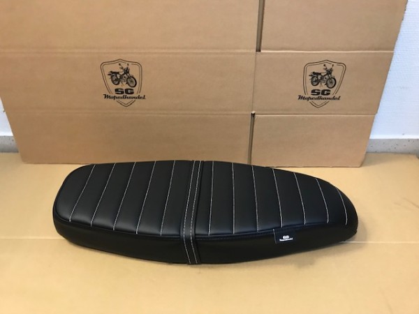 Simson S50 S51 Sitzbank Flach Custom Weiß - Strukturiert