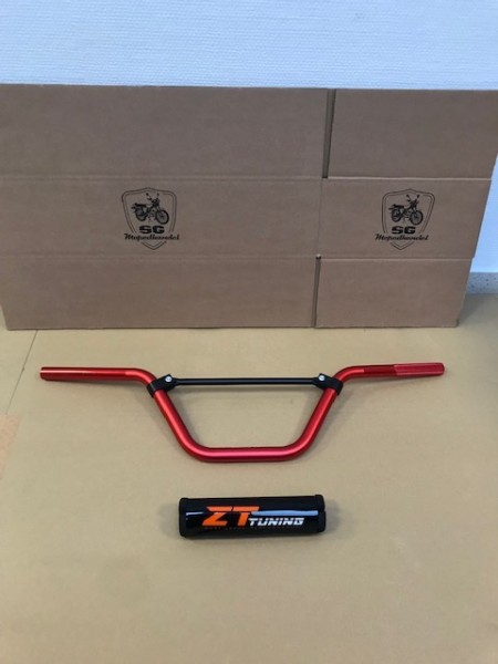 ZT Tuning Lenker S50 , S51 , S51 Enduro Rot inklusive ABE + Polster