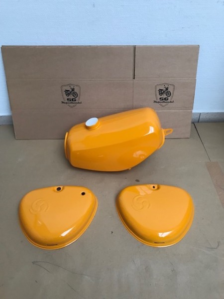 SET Kraftstoffbehälter + beide Seitendeckel - narzissengelb - S51, S70